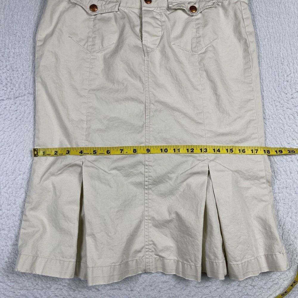 Lucky Brand Skirt Womens 28 Beige Career Church Workwear Everyday Boho - Picture 7 of 16